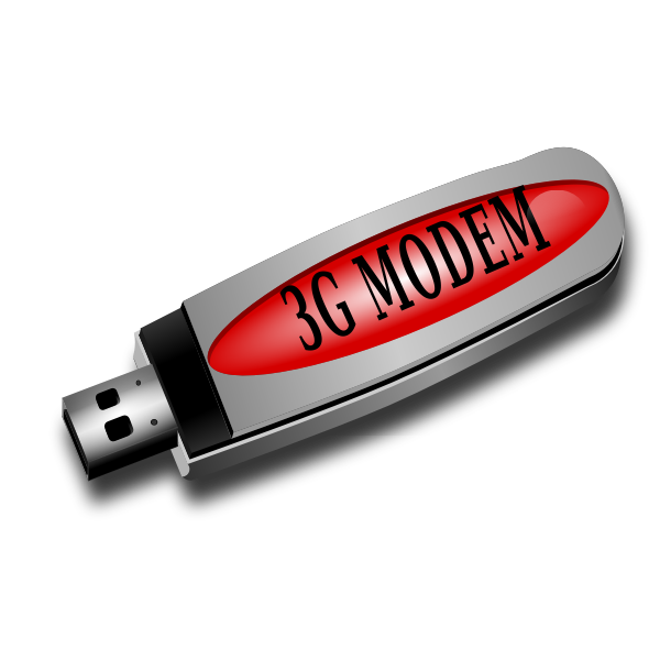 SVG 3G modem vector image
