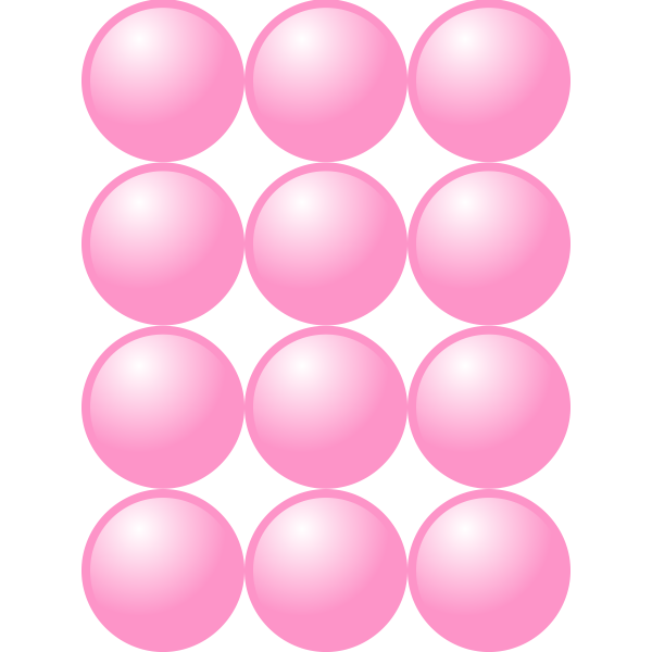 SVG 3x4 pink balls