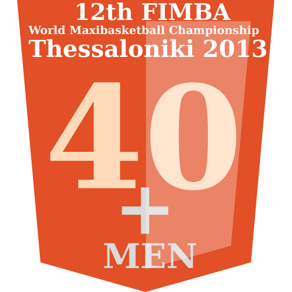 SVG 40 FIMBA championship logo idea vector image