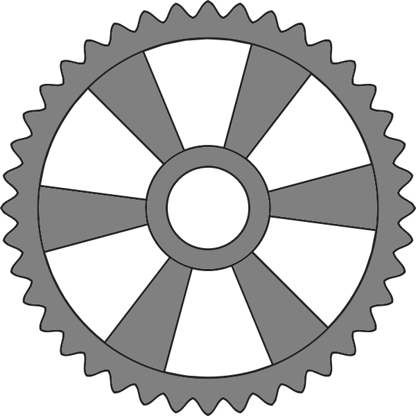 SVG 40-tooth cog