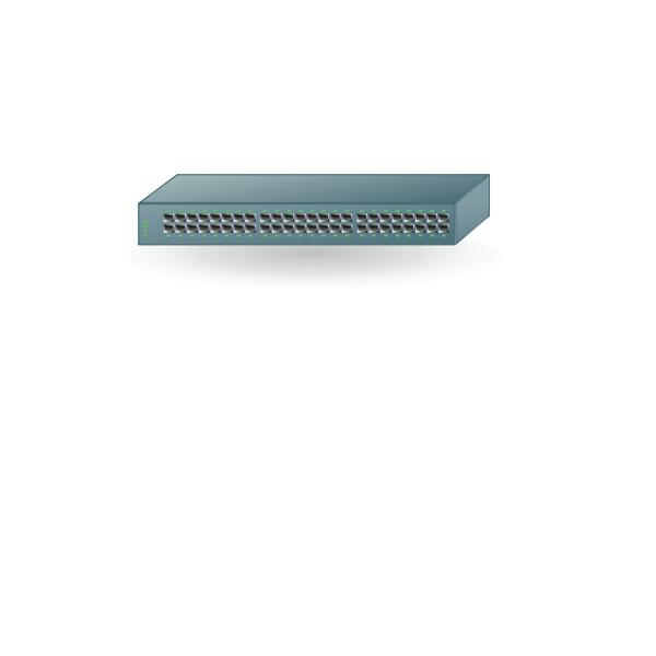 SVG 48-Port switch vector drawing