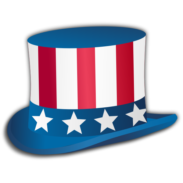 SVG 4th July Hat