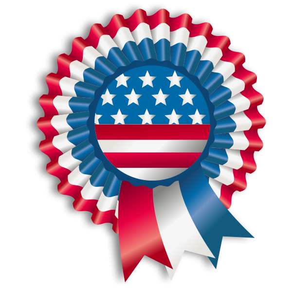 SVG 4th July ribbon