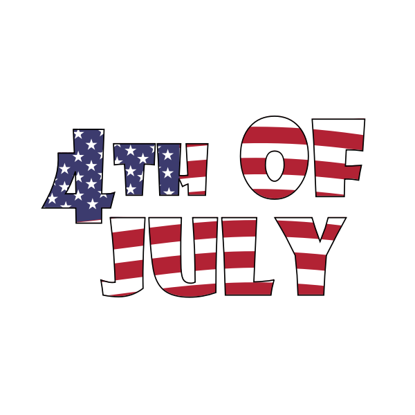 SVG 4th of July Waving Animation