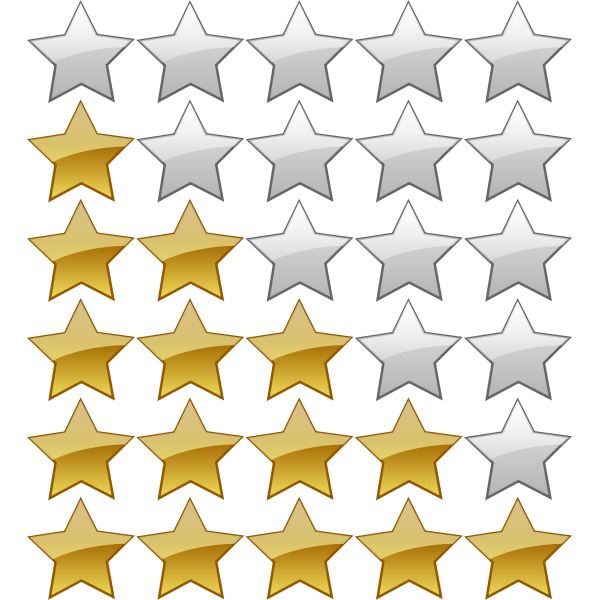 SVG 5 Star Rating System