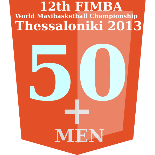 SVG 50 FIMBA championship logo idea vector image