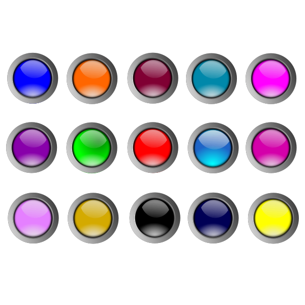 SVG 5x3 glossy buttons vector drawing