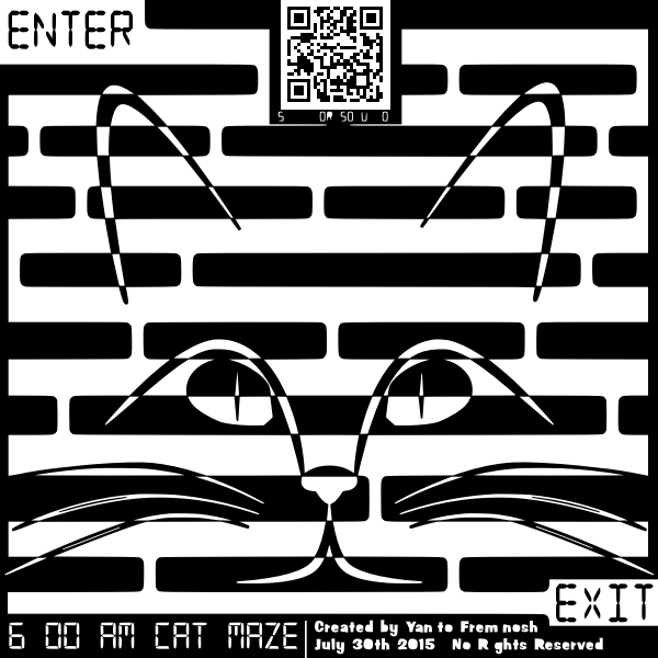 SVG 6 am maze cat
