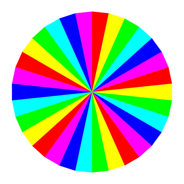SVG 6 color 30gon