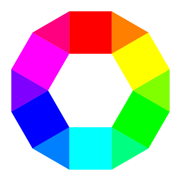 SVG 6 hexagons 6 triangles