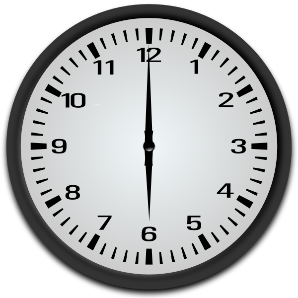 SVG 6 o clock