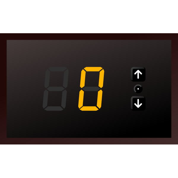 SVG 7-segments indicator Play with buttons