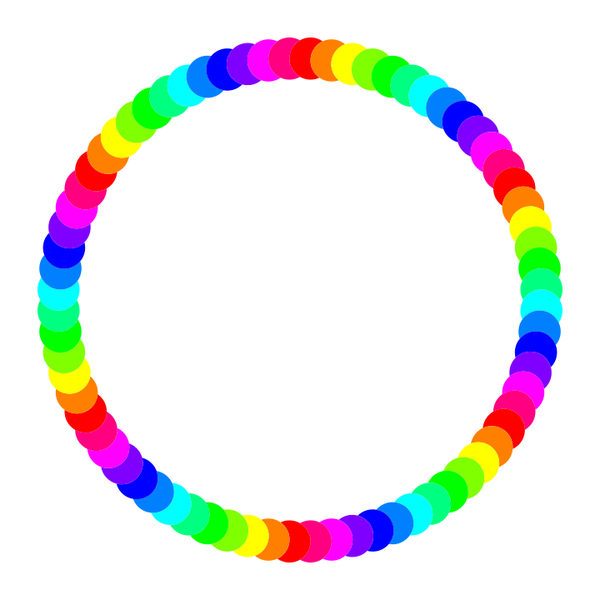 SVG 72 circle ring