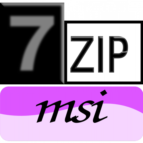 SVG 7zip Classic-msi icon