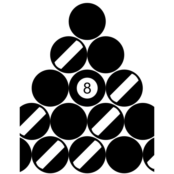 SVG 8 Ball Rack