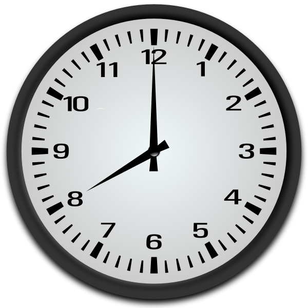 SVG 8 o clock