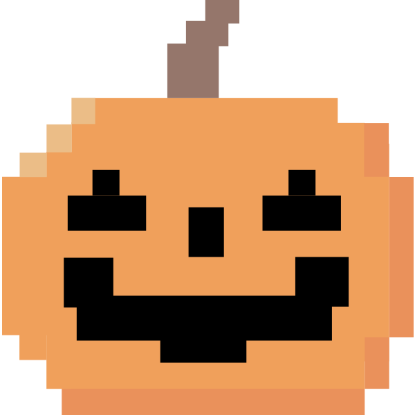 SVG 8bit Jack-o-lantern