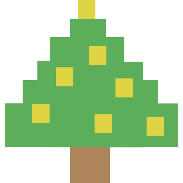 SVG 8bit xmas
