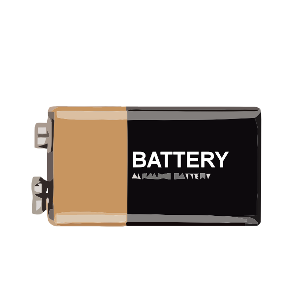 SVG 9-Volt battery