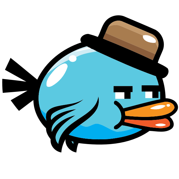 SVG A bird from a video game