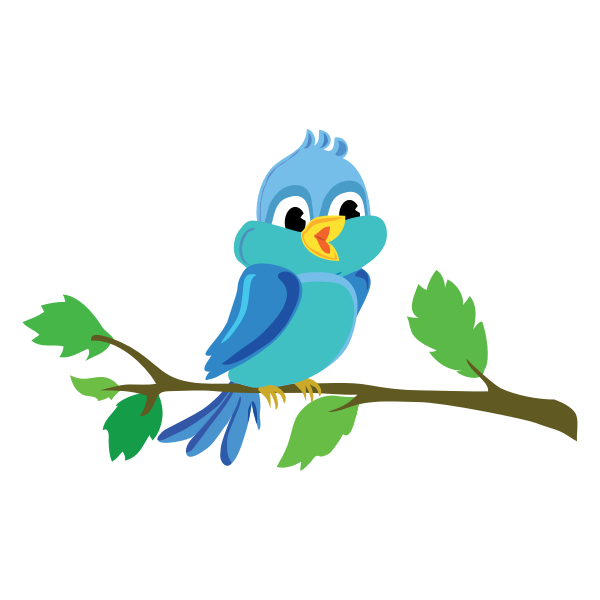 SVG A bird in a tree