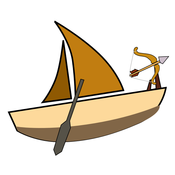 SVG A brown boat