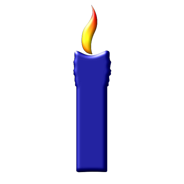 SVG A candle