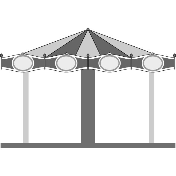 SVG A carousel vector clip art