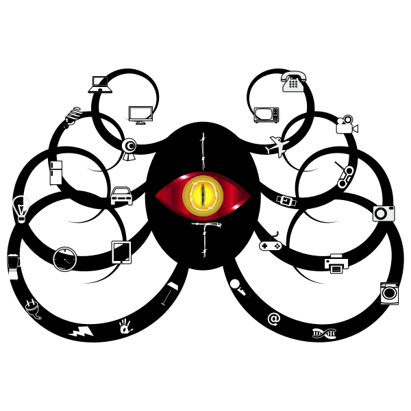 SVG A creature with all-seeing eye