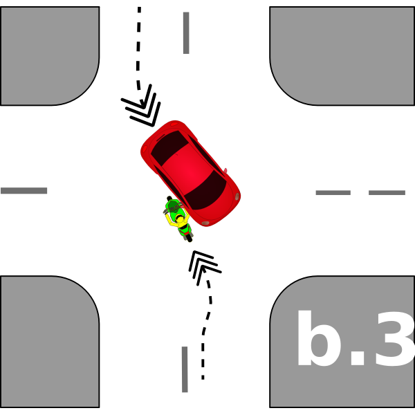 SVG A crossoroad accident