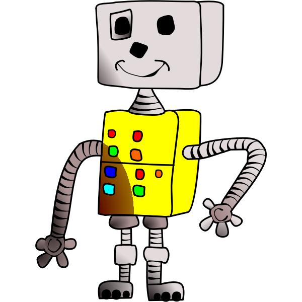 SVG A funny robot