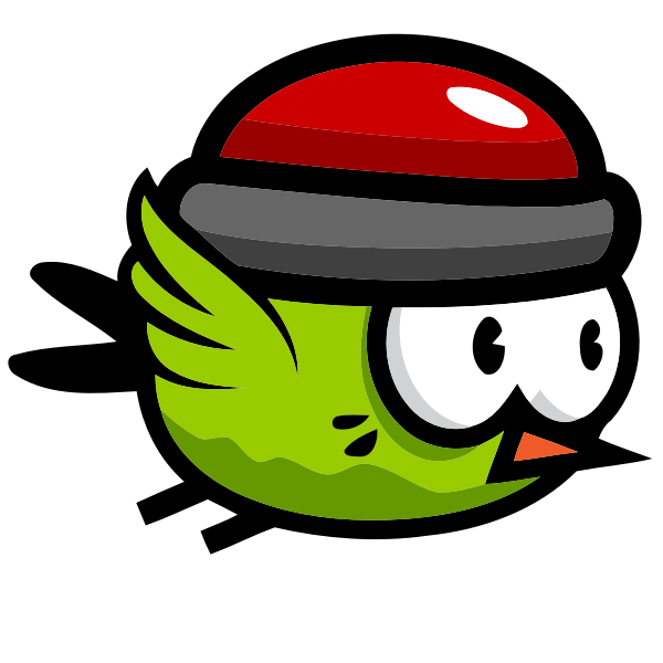 SVG A green bird