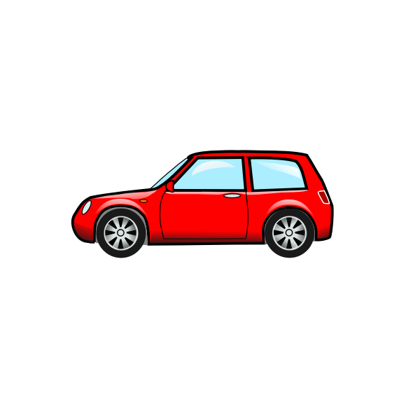 SVG A hatchback car vector illustration