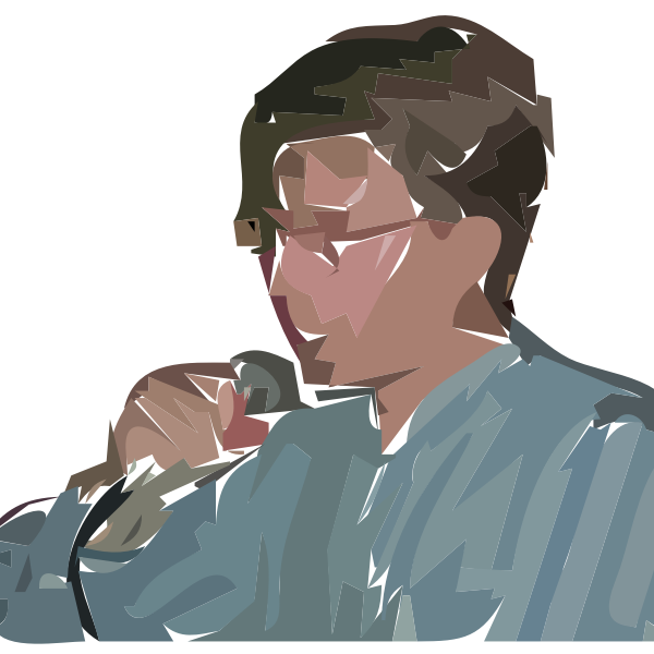 SVG A man singing vector graphics