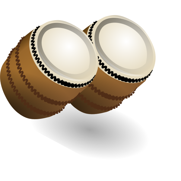 SVG A pair of bongos vector illustration