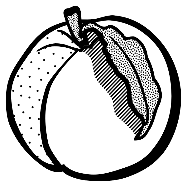 SVG A peach