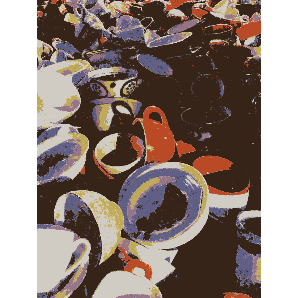 SVG A pile of cups