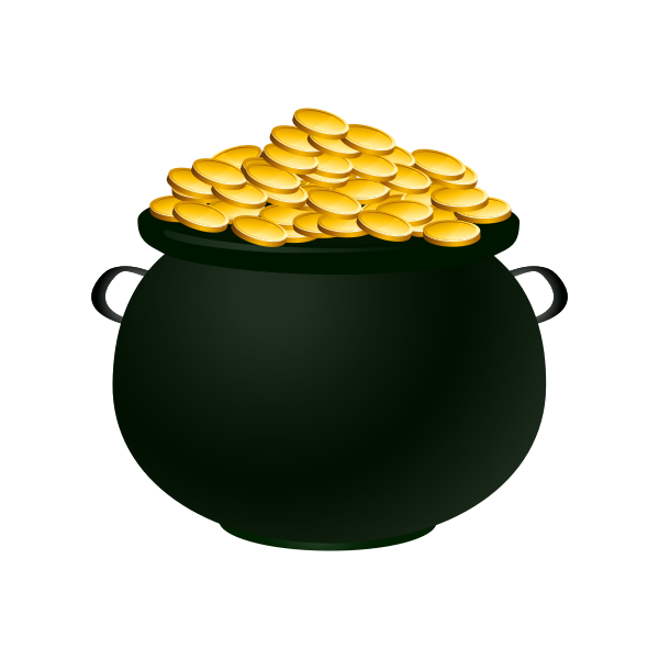 SVG A pot of gold vector image