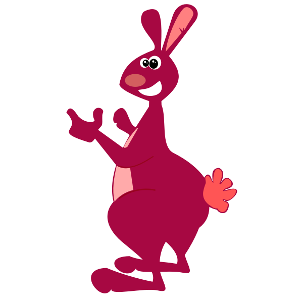 SVG A rabbit with unusual tail