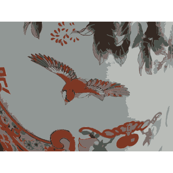 SVG A readymade bird China style