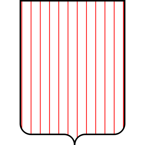 SVG A shield with line pattern