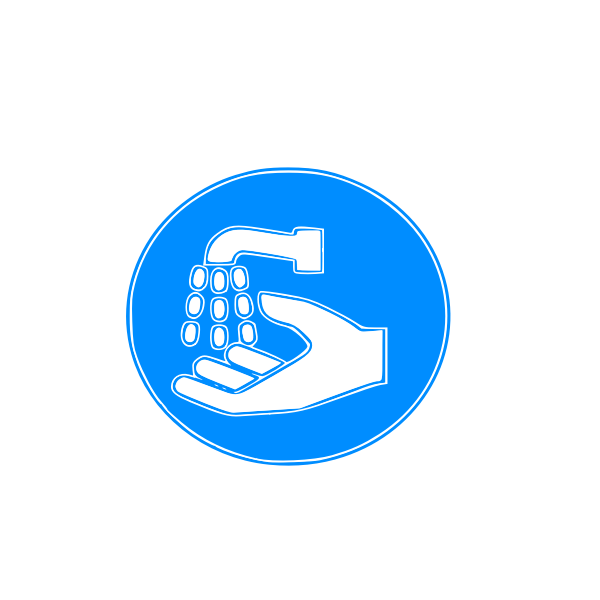 SVG A sign for washing hands