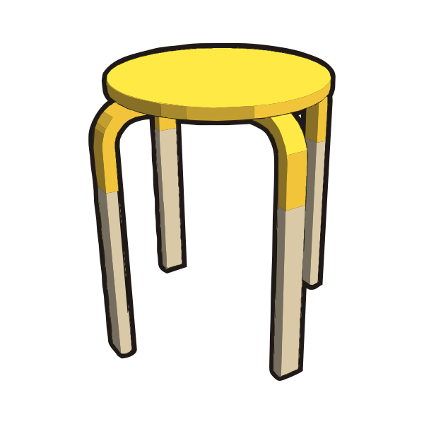 SVG A simple stool