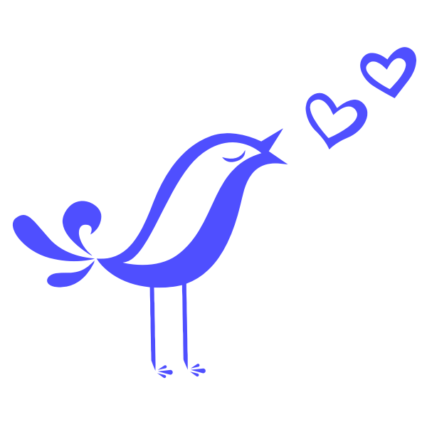 SVG A singing bird
