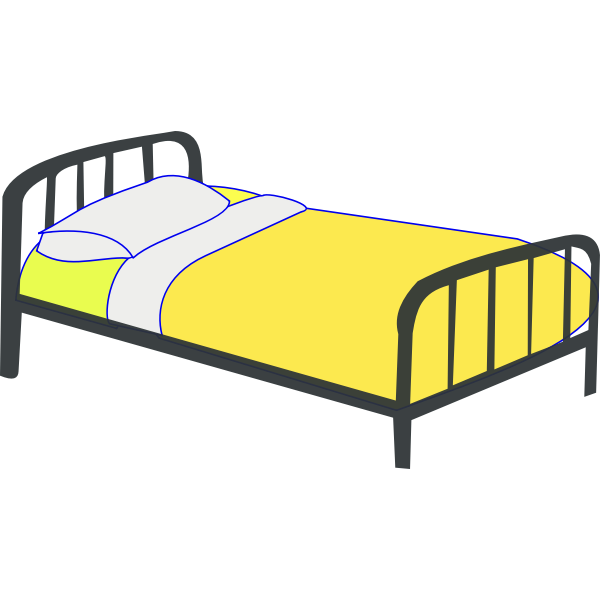 SVG A single bed