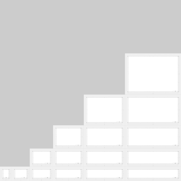 SVG A sized technical drawings page template vector illustration