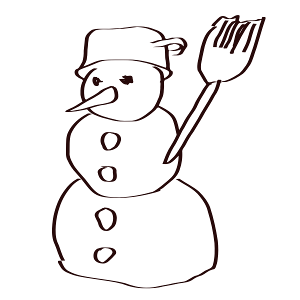 SVG A snowman