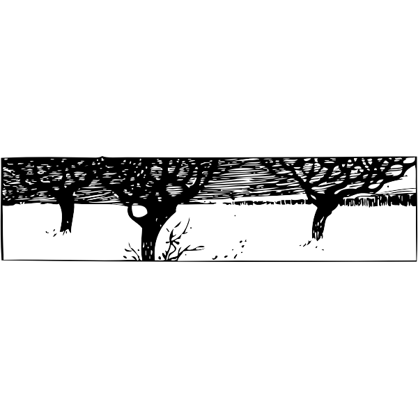 SVG a snowy scene