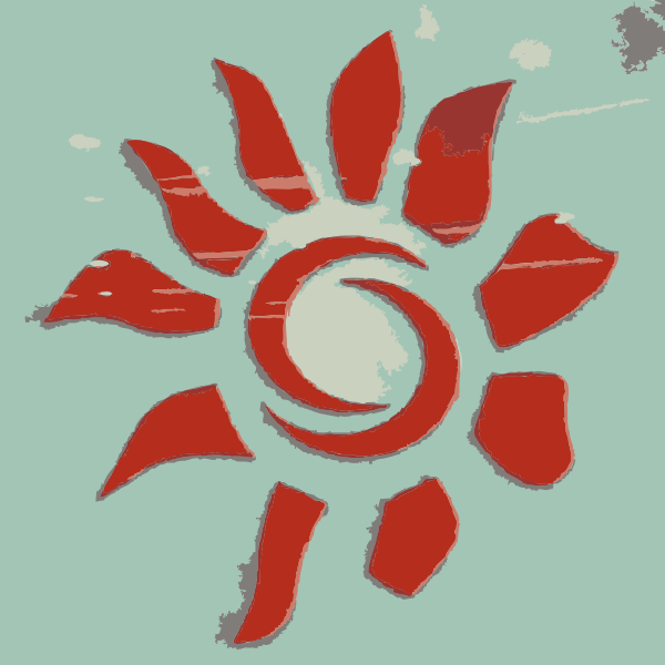 SVG A sun icon