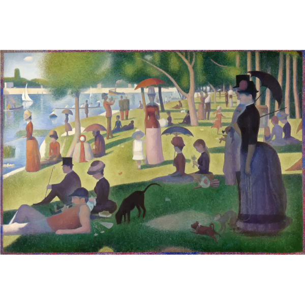 SVG A Sunday on La Grande Jatte Georges Seurat 1884